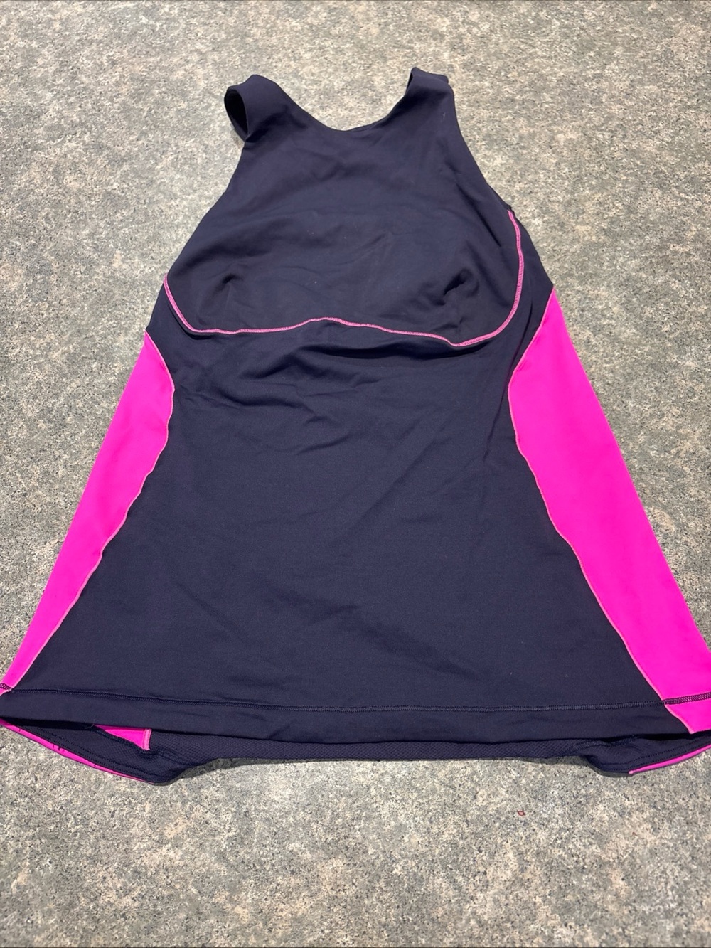 lululemon athletica Spin It To Win It Black Swan and Raspberry Glo Tank Top